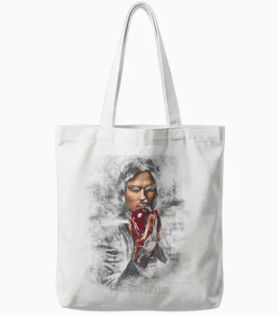 The Vampire Diaries Damon Fruit Tote Bags - White