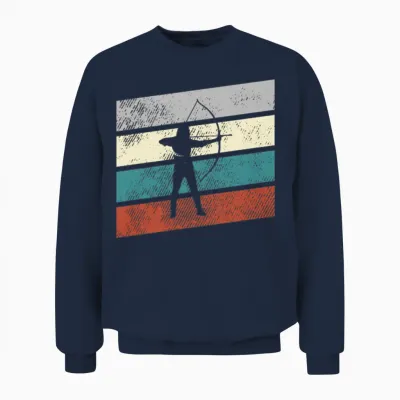 Archer Retro Unisex Sweatshirt - Navy