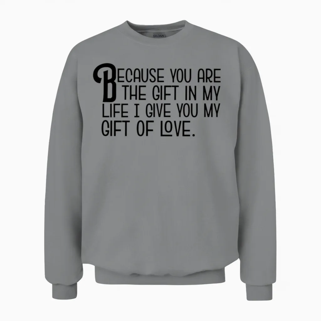 My Birthday Wishes. Unisex Sweatshirt in Sport Grey