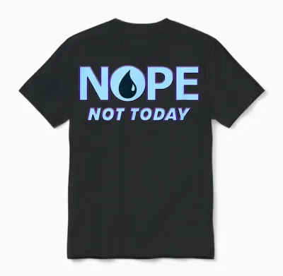 No, Heute Nicht | Magic Tcg Blue Mana Funny Unisex T-Shirt - Black