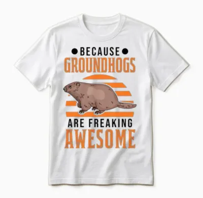 Marmot Groundhog Day Woodchuck Unisex T-Shirt - White