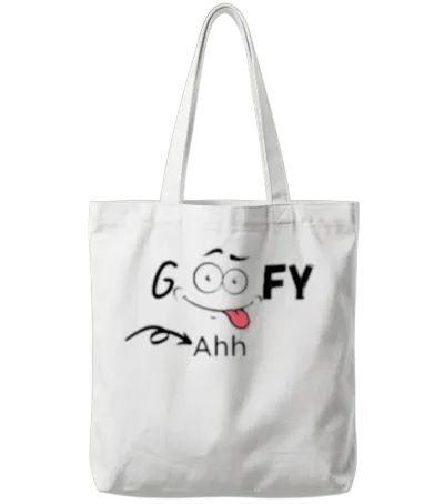 Funny Goofy Ahh Tote Bags - White