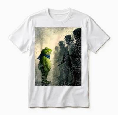 Portland Frog Protest Unisex T-Shirt - White