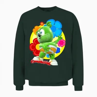 Gummibär Flowers Unisex Sweatshirt - Forest