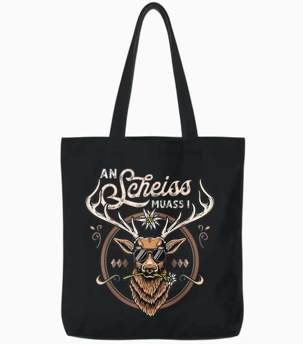 Men's Costume Shirt Outfit Suitable for Oktoberfest Costume T-Shirt, Black Tote Bags in Black