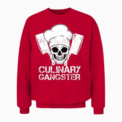 Culinary Gangster Cook Cooking Restaurant Unisex Sweatshirt - Red