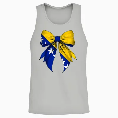 Bosnien-Herzegowina-Flagge, Bosnien Und Herzegowina, Band Unisex Tank Top - Ash