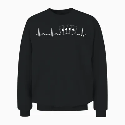 Poker Unisex Sweatshirt - Black