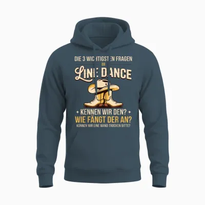 Die 3 Fragen Im Line Dance Women's Western Country Dance Unisex Hoodie - Dark Heather