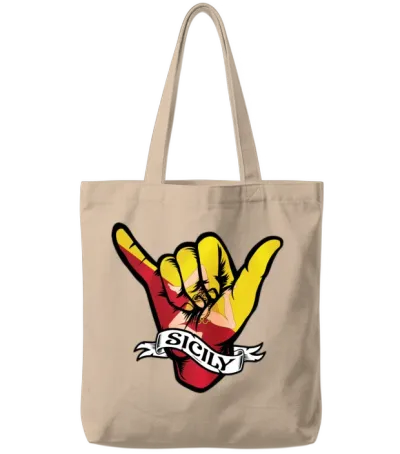Sicily Shaka Tote Bags - Natural