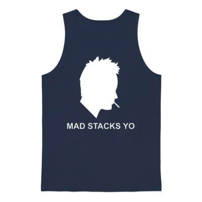 Jesse Pinkman Aaron Paul Mad Stacks Yo Breaking Unisex Tank Top - Navy