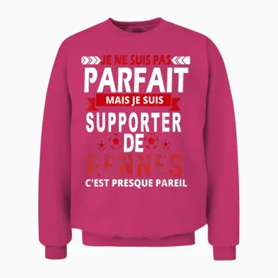 Gift Supporter Reindeer Football Rennais Humour Original Unisex Sweatshirt - Heliconia