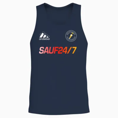 Sauf 24/7 – Soft Jersey X Malle Germany Beer Unisex Tank Top - Navy