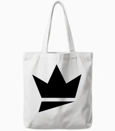 Crown Logo Tote Bags - White