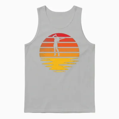 Singing Retro Unisex Tank Top - Ash
