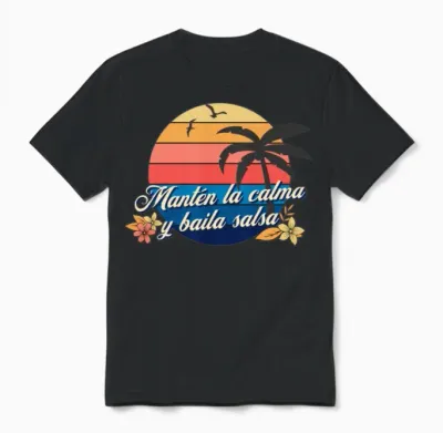 Baila Salsa Cubana for Salsa Dancers Unisex T-Shirt - Black