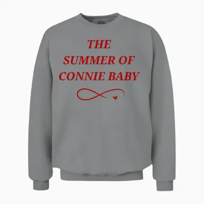 Slogan Humoristique the Summer of Connie Baby 2025 Unisex Sweatshirt - Sport Grey