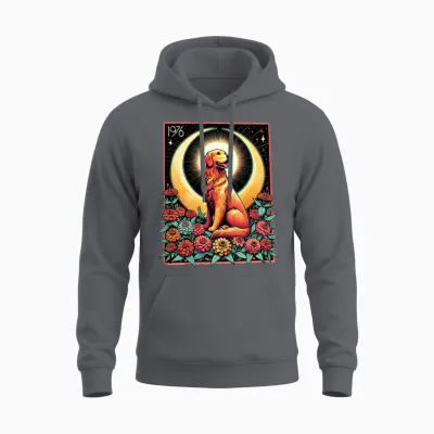 Golden Retriever Unisex Hoodie - Charcoal