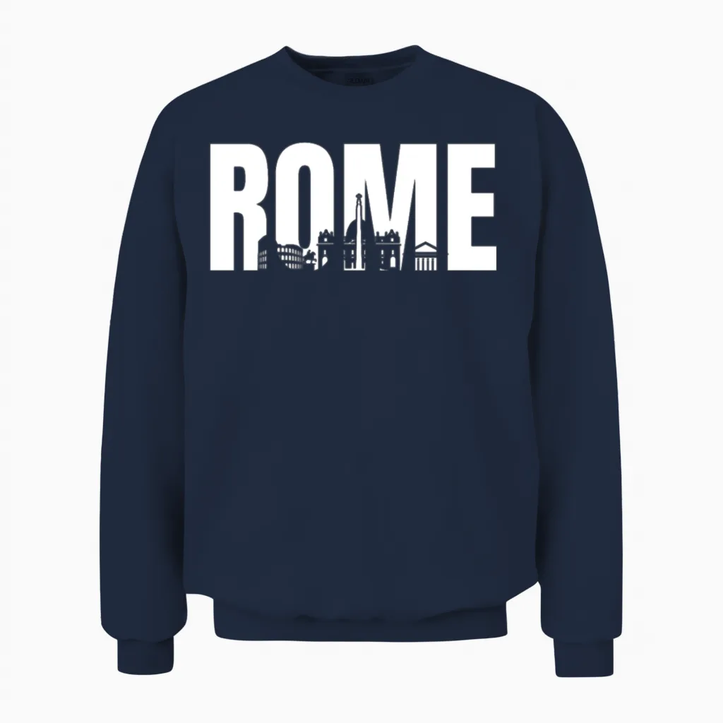 Rome Unisex Sweatshirt in Navy