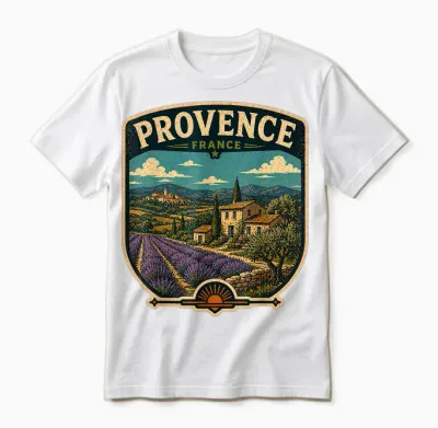 Provence France Voyage En Famille Vacances Provence Unisex T-Shirt - White