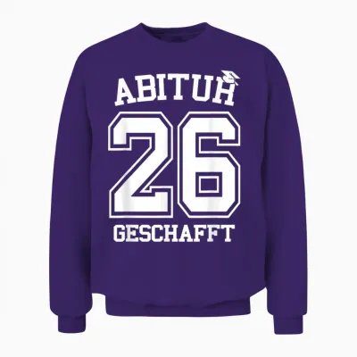 Abitur 2026 Geschafft Abi Ak 2026 Unisex Sweatshirt - Purple