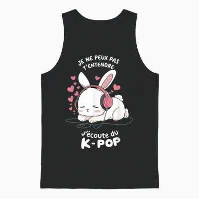 K-Pop T-Shirt | T-Shirts for Girls & Women Gifts K-Pop T-Shirt, Black, S Unisex Tank Top - Black
