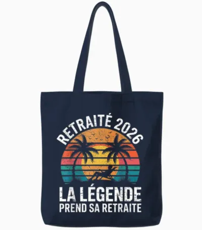 Retraité 2026 La Légende Prend Sa Retraite Tote Bags - Navy