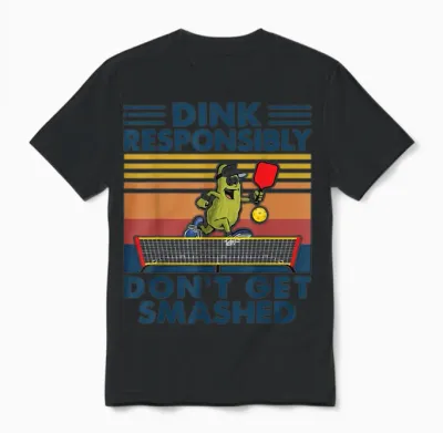 Funny Pickleball Unisex T-Shirt - Black