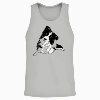Dog Lover Unisex Tank Top - Ash
