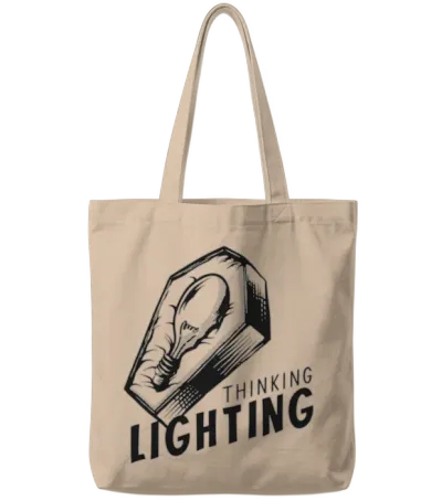 Lighting Dead Funny Tote Bags - Natural