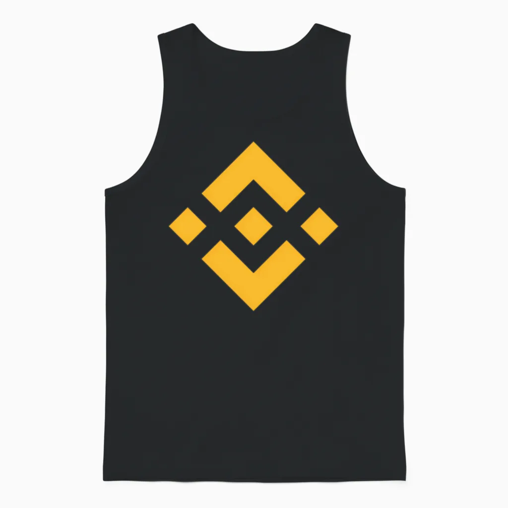 Beautiful Binance Bnb Coin Cryptocurrency Unisex Tank Top in Black