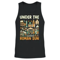 Rome Italy Travel Italian Roma Italia I Love Rome Unisex Tank Top - Black – 2