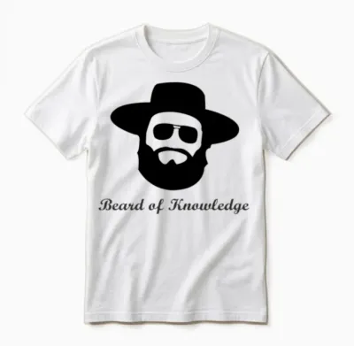Beard of Knowledge Unisex T-Shirt - White