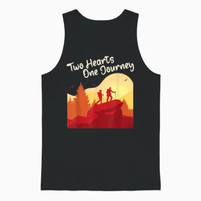 Eine Reise Paar Wandern Hochzeit Valentinstag Unisex Tank Top - Black