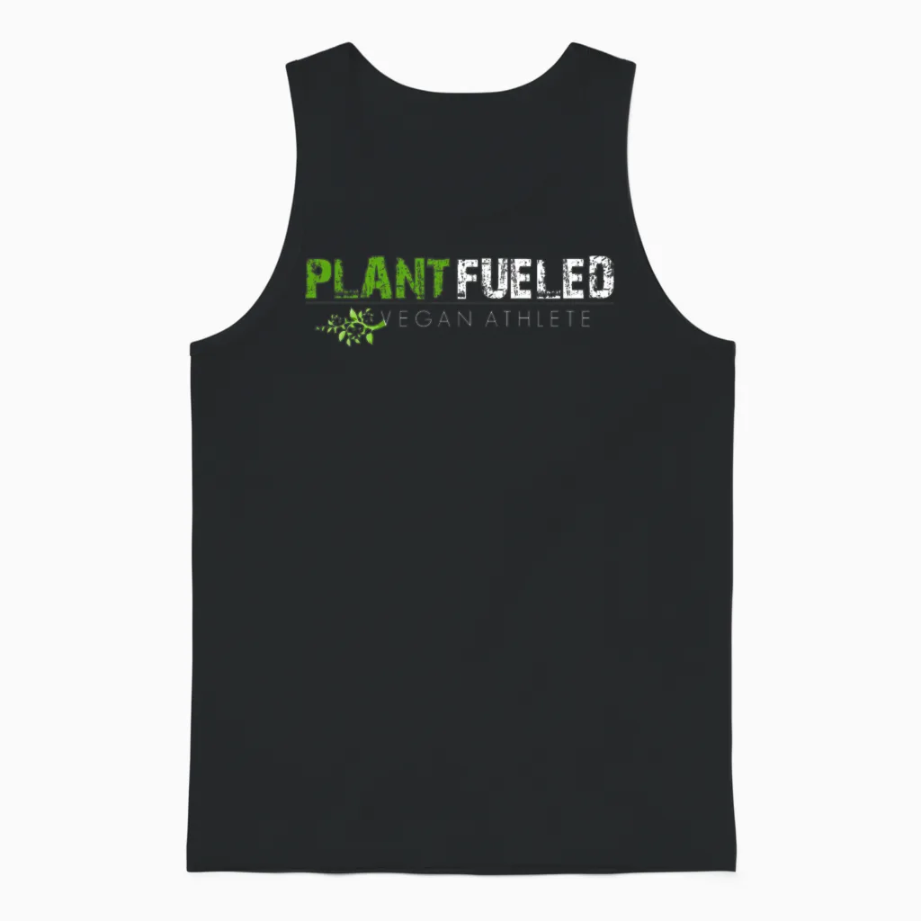 Plant Fueled Vegan Athlete Unisex Tank Top in Black