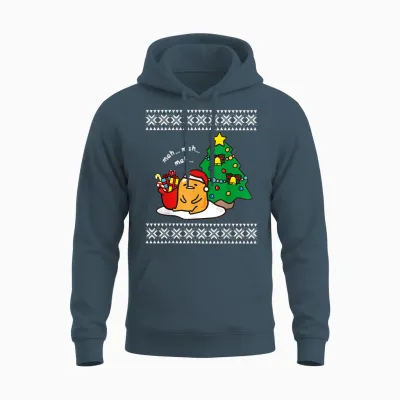 Gudetama Ugly Christmas Unisex Hoodie - Dark Heather