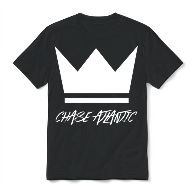Chase Atlantic Large Crown Unisex T-Shirt - Black