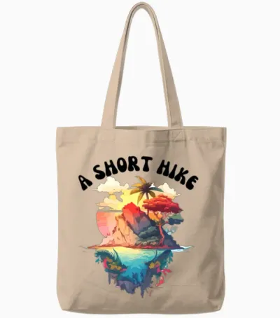 A Short Hike Tote Bags - Natural