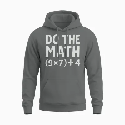 Do the Math 67 Meme Unisex Hoodie - Graphite Heather
