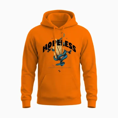 Hopeless Modern Streetwear Unisex Hoodie - Safety Orange