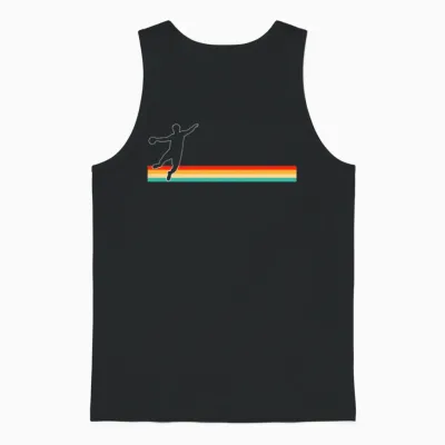 Handball Retro Unisex Tank Top - Black