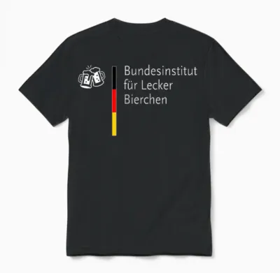 Bundesinstitut Für Leckerbierchen Beer Bier (parodie) Unisex T-Shirt - Black
