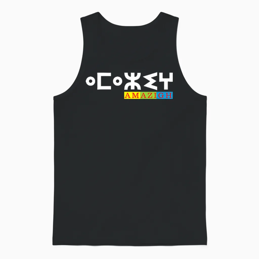La Lumiere De Ma Culture Kabyle Amazigh T-Shirt Haut De Gamme Unisex Tank Top in Black