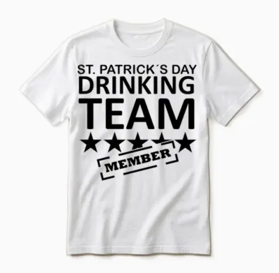 St. Patrick´s Day Drinking Team Member Unisex T-Shirt - White