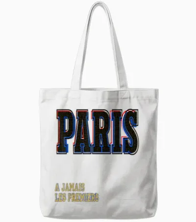Paris Tote Bags - White