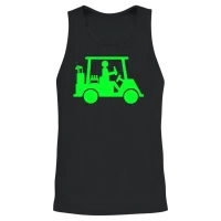 Funny Golf Unisex Tank Top - Black – 2