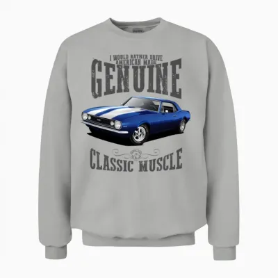 Rather Drive a Blue Camaro Unisex Sweatshirt - Ash