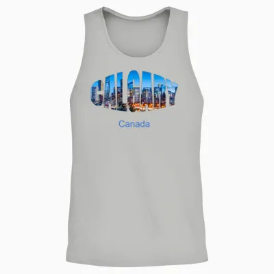 Voyage à Calgary Canada T-Shirt Haut De Gamme Unisex Tank Top - Ash