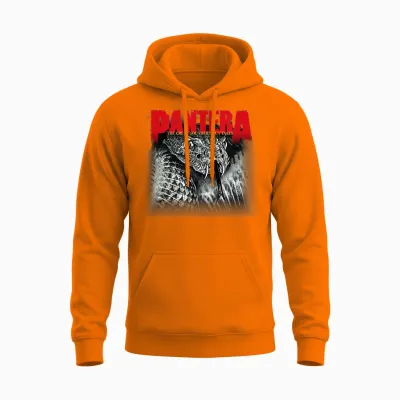 Pantera Official Great Southern Outtakes Album Snake Unisex Hoodie - Safety Orange