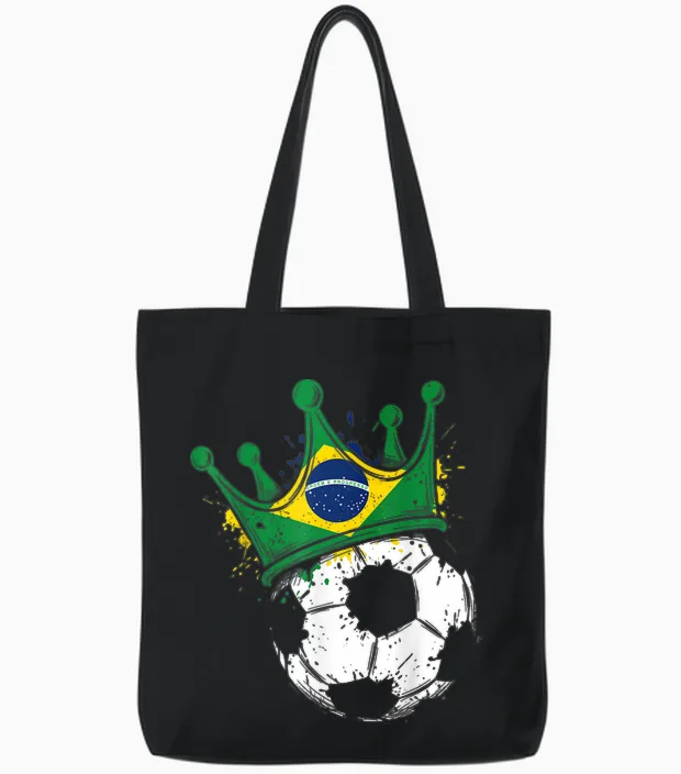 Drapeau Brésil Fantaisie Brésil Tote Bags in Black